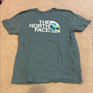 The North Face Blue/Green Short Sleeve Tee